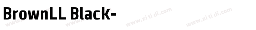 BrownLL Black字体转换